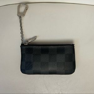 Louis Vuitton Black Damier Ebene Key Pouch